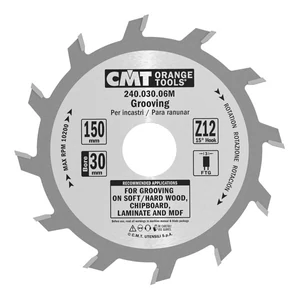 CMT Pânză circulară pentru executat caneluri de 2-6 mm D=150/180 B=30/35
