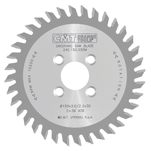 CMT Pânză circulară pentru executat caneluri de 3-6 mm 150x30 Z36
