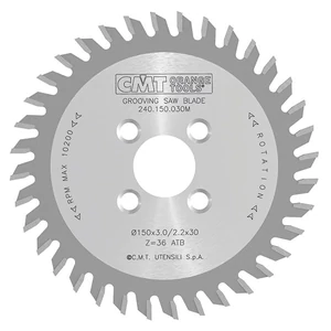 CMT Pânză circulară pentru executat caneluri de 3-6 mm 150x30 Z36