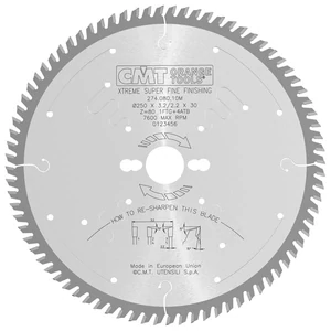 CMT Pânză circulară industrială pentru tăiere transversală de înaltă calitate D=250/300 B=30