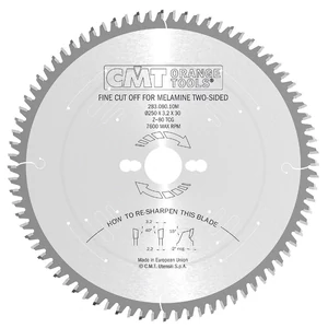 CMT Pânză circulară industrială, silențioasă pentru circular vertical D=220-350