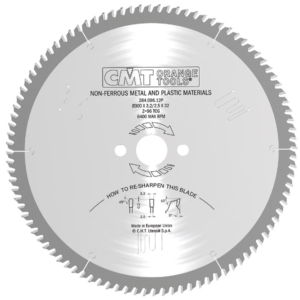 CMT Pânză circulară pentru tăiere materiale neferoase și plastic D=190/216 B=30