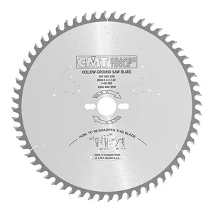 02. CMT Pânză circulară cu dinți de  holcher pentru plăci laminate si tăieri fine D=220-303 B=30