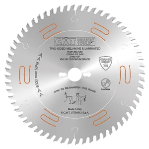 CMT Pânză circulară industrială, cromată, cu dinți de holcher D=250/303