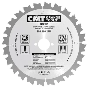 02. CMT Pânză de fierăstrău circular pentru spintecare  D=150-270 B=16-30 Z=12-28