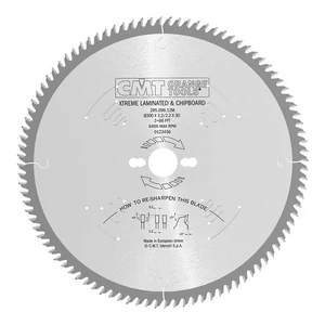 CMT  Pânză circulară pentru tăiere pal. mdf melaminat, tăiere fină D=250-350