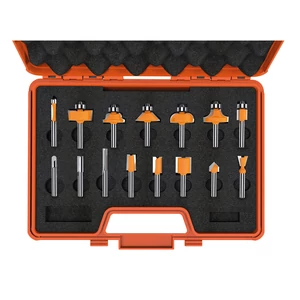 CMT Set de freze din carbură, 15 bucăți , S=8 CMT Set de freze din carbură, 15 bucăți , S=8