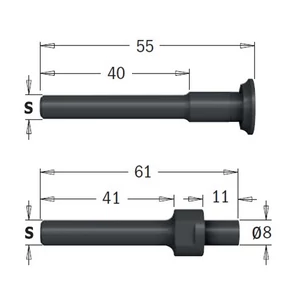 CMT Tija de prindere pentru freze 823, S=6-12,7