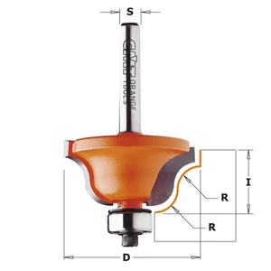 CMT Freză pentru decorațiuni cu rulment, R=4-6,4; S=6-12,7