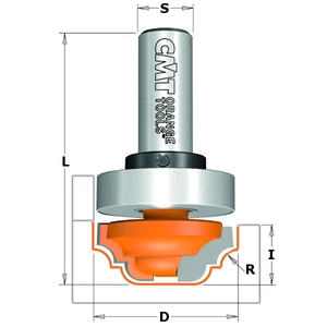 CMT Freză din carbură pentru decorațiuni cu rulment, D=19-31,7; S=6-12,7