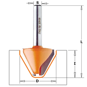 CMT Freză  pentru gravare decorativă la  60°, S=6-12,7