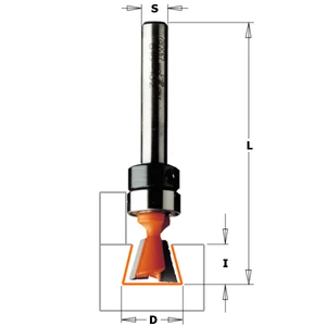 CMT Freză tip coadă de rândunică cu rulment, S=6-8 CMT Freză tip coadă de rândunică cu rulment, S=6-8