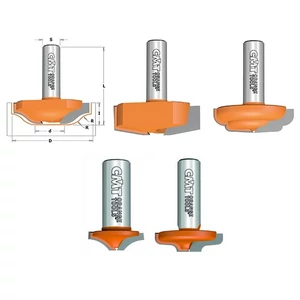 CMT Freze pentru profilat tăblie ușă, D=25-50; S=8-12,7