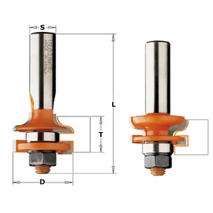 CMT Set freză din carbură profil-contraprofil, pentru materiale subțiri, S=12-12,7