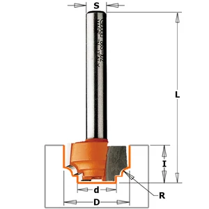 CMT Freză pentru decorațiuni profil "E" și "F", D=12,7-19; S=6-8