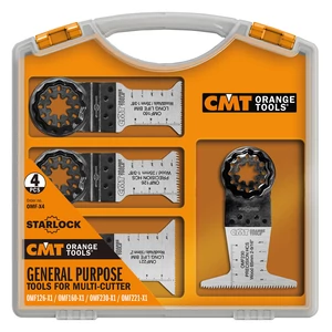 CMT Set de scule universale din 4 piese cu sistem de prindere STARLOCK