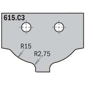 CMT Plăcuță profilare fronturi de mobilier, pentru CNC CMT Plăcuță profilare fronturi de mobilier, pentru CNC