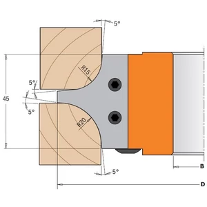 CMT Set plăcuțe amovibile, R15/20 CMT Set plăcuțe amovibile, R15/20