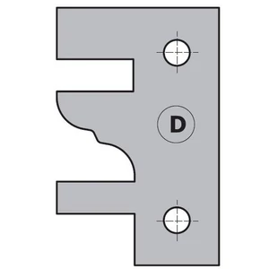 CMT Set plăcuțe amovibile,profil "D"