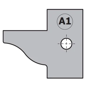 CMT Set plăcuțe amovibile,profil "A1" CMT Set plăcuțe amovibile,profil "A1"