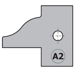 CMT Set plăcuțe amovibile,profil "A2"