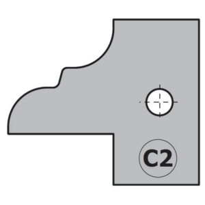 CMT Set plăcuțe amovibile,profil "C2"