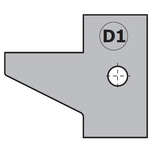 CMT Set plăcuțe amovibile,profil "D1"