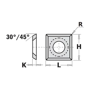 CMT Plăcuță din carbură  12x12x1,5 CMT Plăcuță din carbură  12x12x1,5