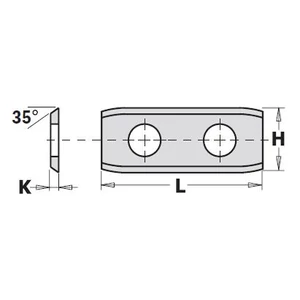 CMT Plăcuță din carbură  50x12x1,5 CMT Plăcuță din carbură  50x12x1,5