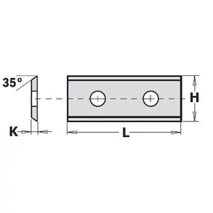 CMT Plăcuță din carbură  30x12x1,5