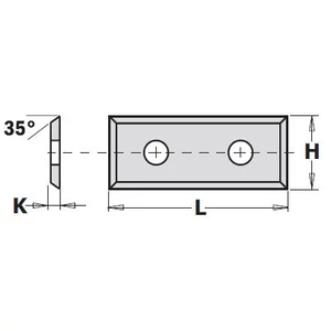 CMT Plăcuță din carbură  39,5x12x1,5