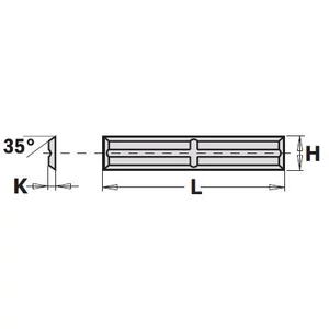 CMT Plăcuță din carbură  50x5,5x1,1