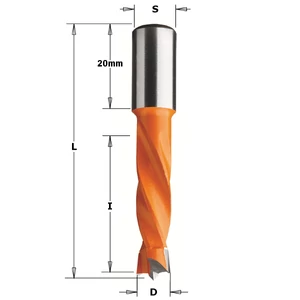 CMT Burghiu din carbură pentru mașina de găurit multiplu, 9,5x30x57,5 LH