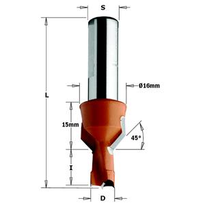 CMT Burghiu cu zencuitor pentru mașina de găurit multiplu, 10x15x70 RH