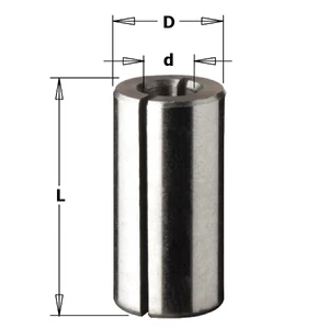 CMT Bucșă de reducție pentru freze D=12,7/9,5x25 mm CMT Bucșă de reducție pentru freze D=12,7/9,5x25 mm