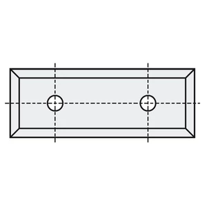 P+ Plăcuță amovibilă din carbură 29,5x9x1,5