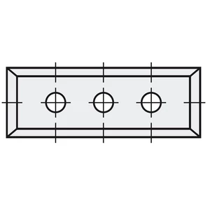 P+ Plăcuță amovibilă din carbură 50x9x1,5