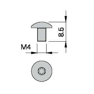 OMAS Șurub M5X9,5 OMAS Șurub M5X9,5