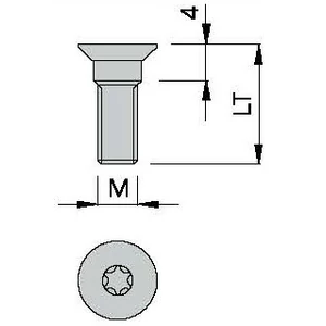 OMAS Șurub 480-74B M5X15 TORX T20