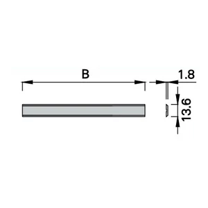 OMAS Cuțit de rindeluire 245x13,6x1,8 HW