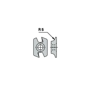 OMAS Plăcută din carbură K480-15 R=5