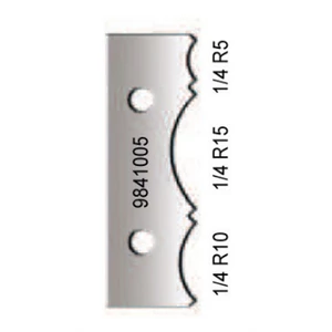 Virutex Set plăcuțe din carbură  rază de 5 10 15mm 1/4  (2buc)
