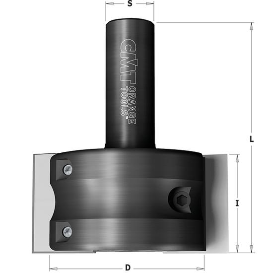 CMT Freză de profilare pentru CNC cu plăcuțe amovibile
