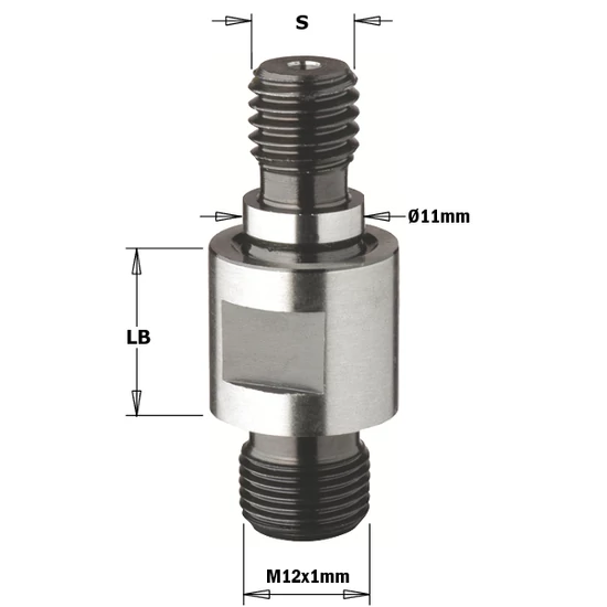 CMT Adaptor cu coadă  filetată pentru scule interschimbabile