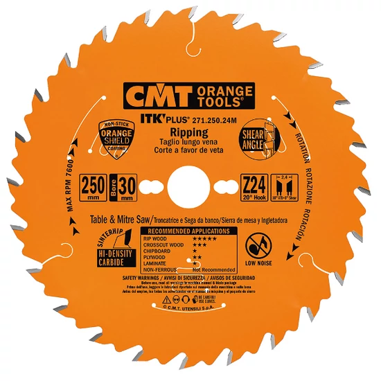 CMT ITK PLUS Pânză circulară de spintecat foarte subțire D=250/300 B=30