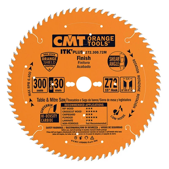 CMT  ITK PLUS Pânză circulară pentru tăieri transversale D=136-305 B=10/30