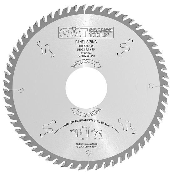 CMT Pânză circulară pentru formatizat panouri melaminate D=350-500 B=60