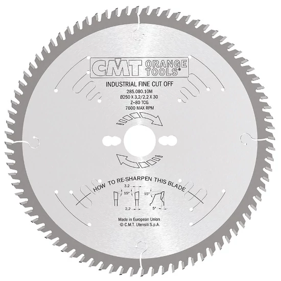 CMT Pânză circulară pentru tăieri fine D=250-350 B=35