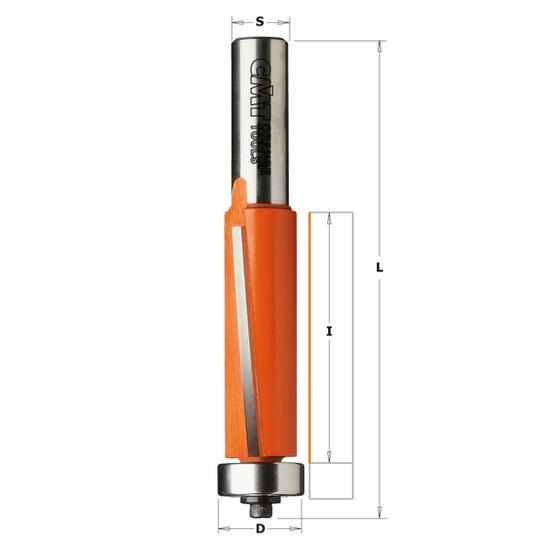 CMT Freză de copiere cu rulment și cuțite înclinate, D=19x25,4