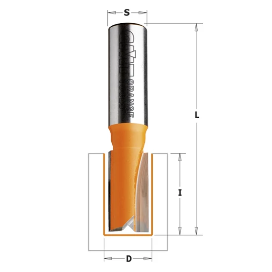 CMT Freză cu coadă scurtă pentru nut cu cuțite din carbură, D=2-25,4; S=6,35